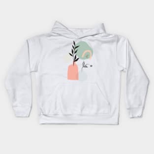 Abstract flower vases Kids Hoodie